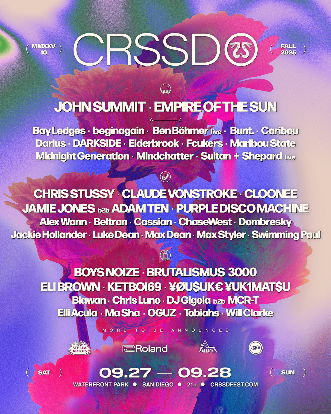 Exciting Lineup Announced for Fall 2025 CRSSD Festival