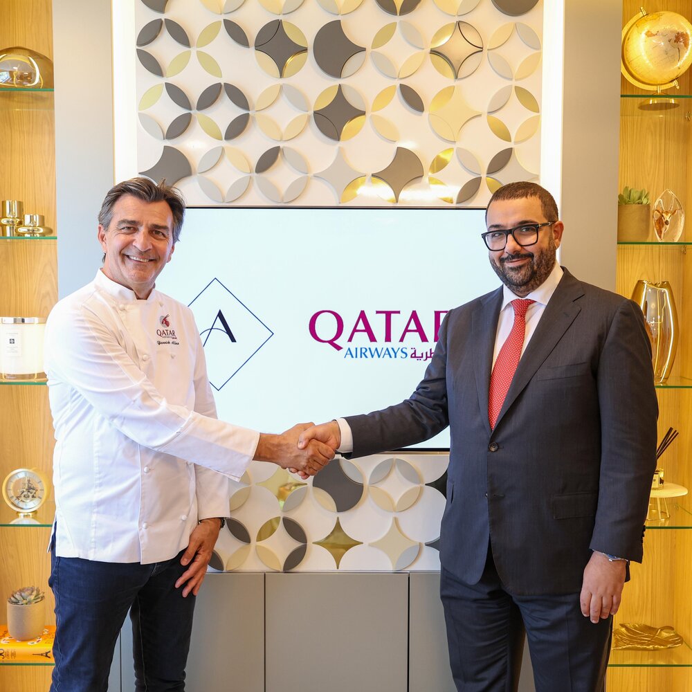 Qatar Airways Teams Up with Renowned Chef to Enhance Dining Experience