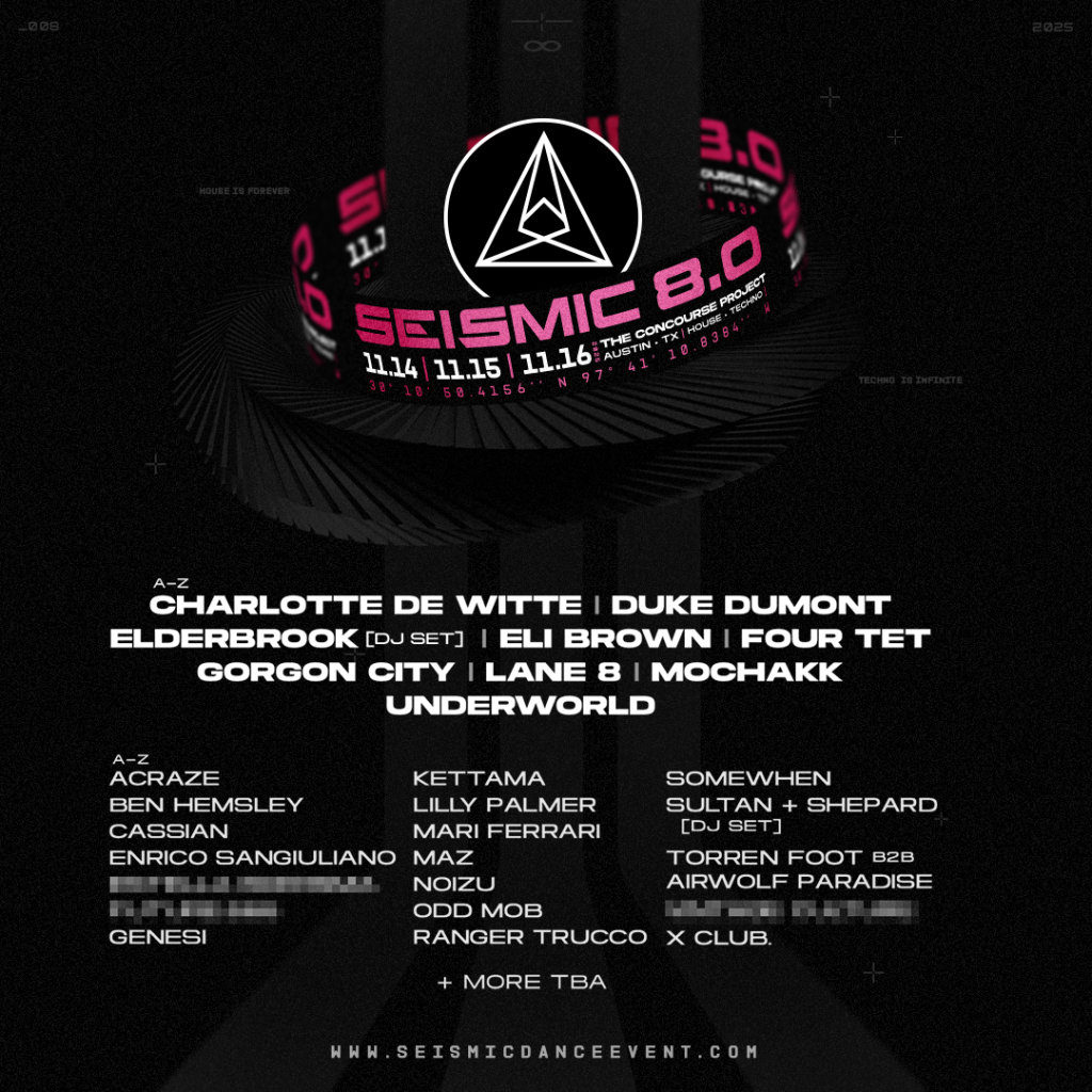 Exciting Lineup Unveiled for Seismic Dance Event 8.0