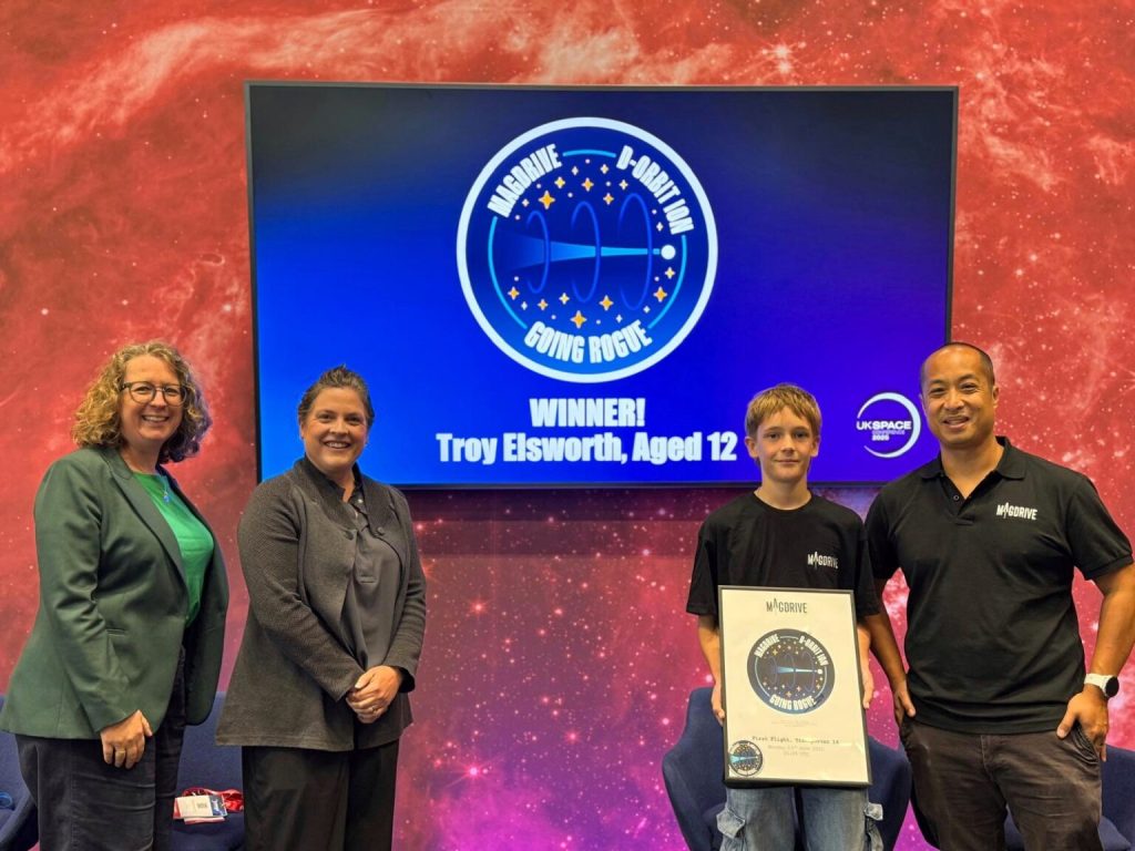 Celebrating the Young Winner of the Space Mission Patch Competition