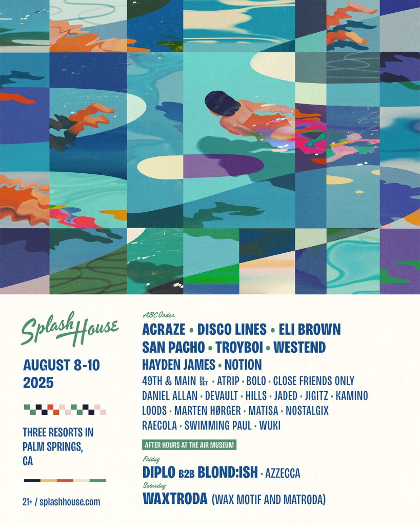 Enthralling Artist Lineup Announced for Splash House 2025 Festival