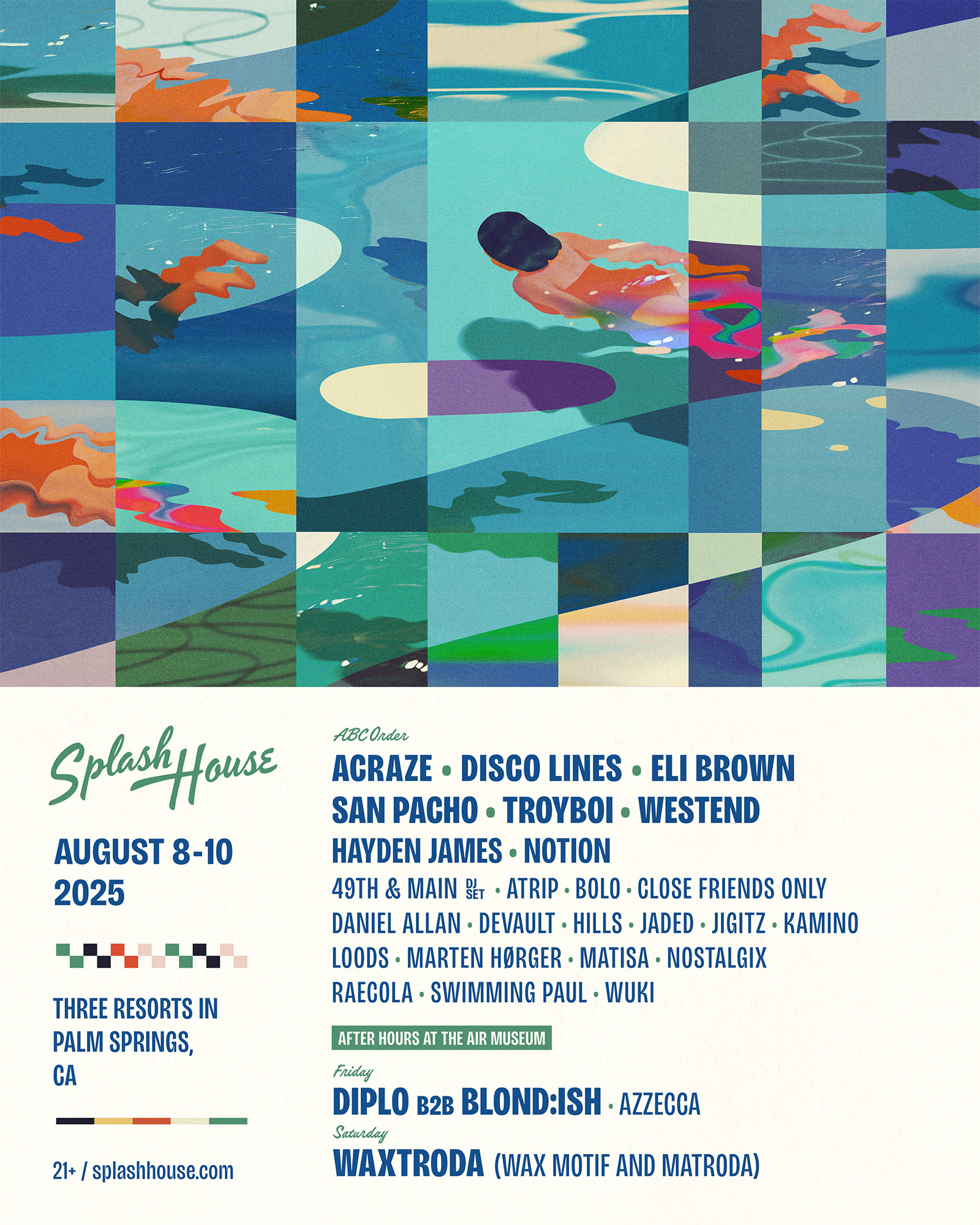 Enthralling Artist Lineup Announced for Splash House 2025 Festival