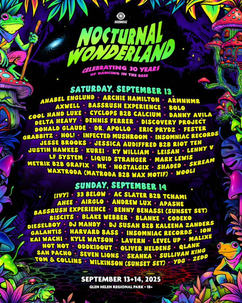 Celebrate 30 Years of Nocturnal Wonderland: A Weekend of Music and Memories