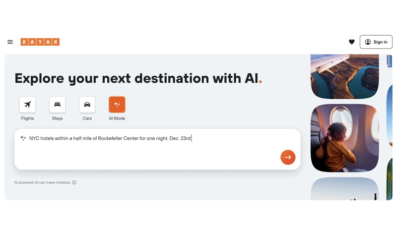 KAYAK Introduces AI Mode to Simplify Travel Planning with Conversational Searches