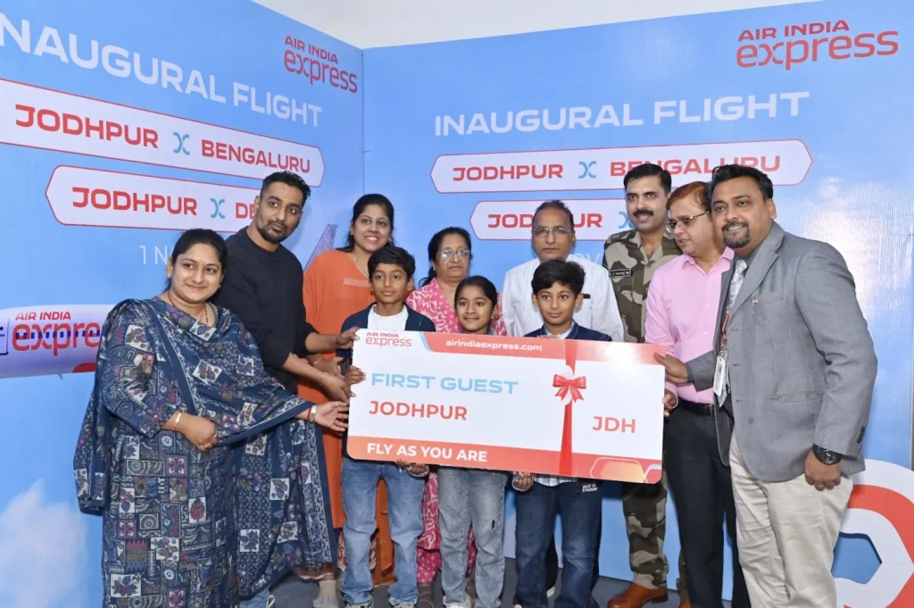 Air India Express Enhances Rajasthan Connectivity with Daily Flights from Jodhpur and Udaipur to Bengaluru and Delhi
