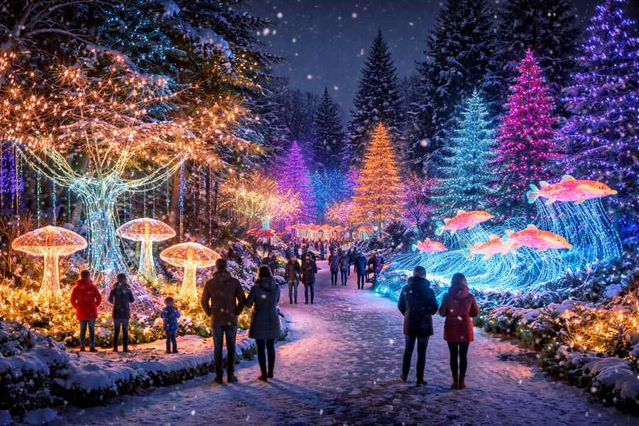 Vancouver’s VanDusen Festival of Lights Shines Bright with Over a Million Sparkling Displays